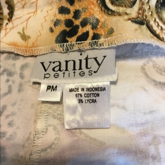 Vanity Petite Paisley pattern multi-colour trousers with beading and sequins - Picture 3 of 4